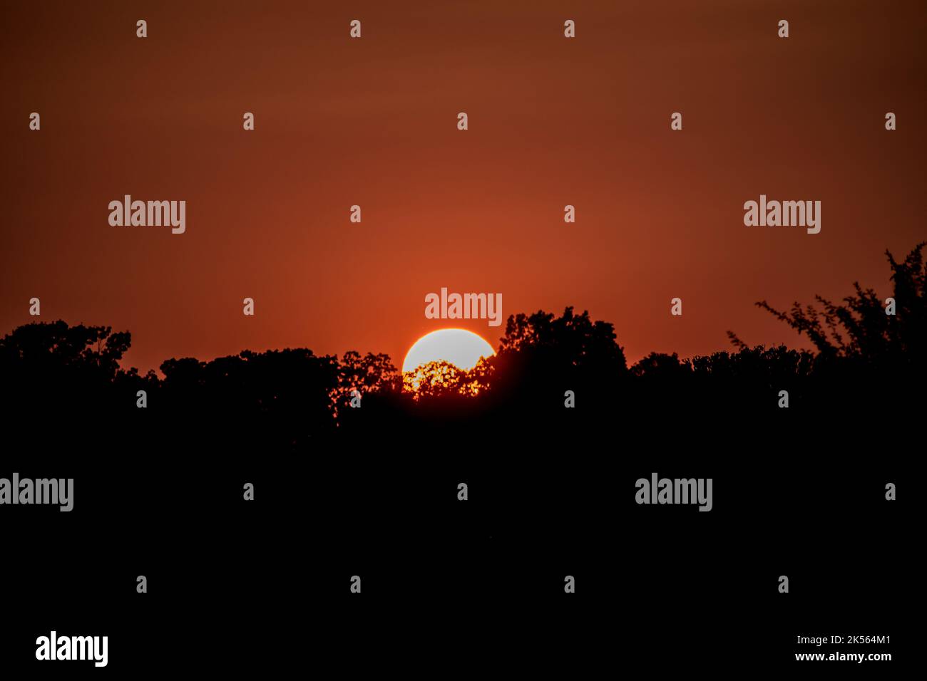 Warmer Sonnenuntergang in NWA Stockfoto