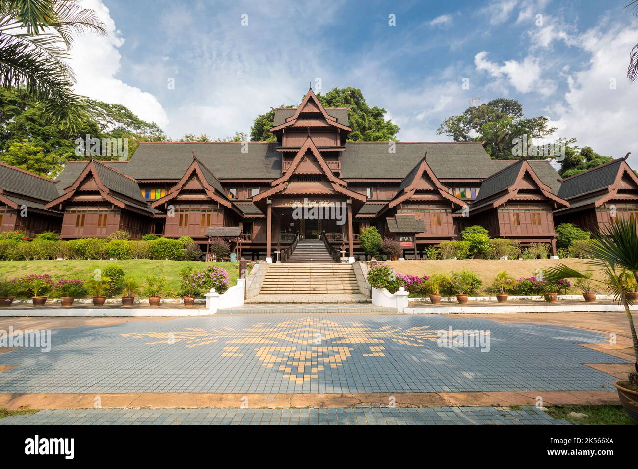 Sultan's Palace, Istana Kesultanan, Melaka, Malaysia. Stockfoto