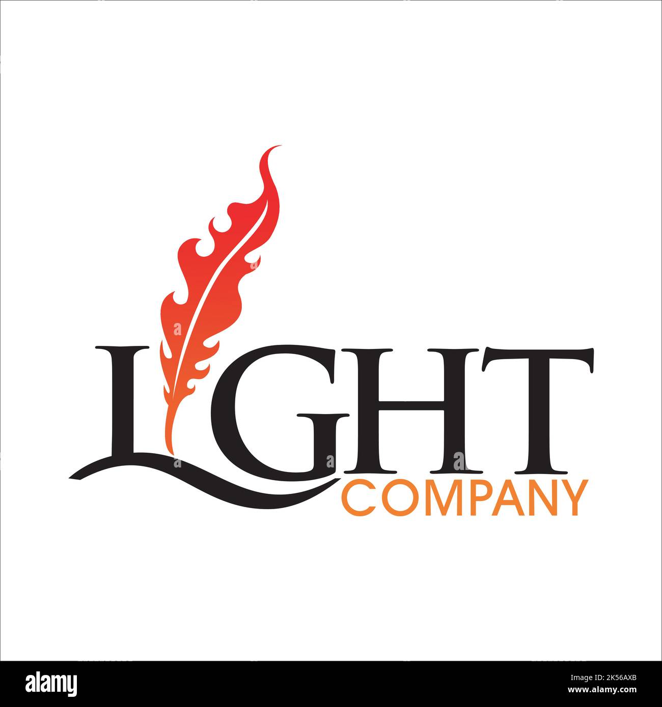 Inspiration im exklusiven Design mit leichtem Logo Stock Vektor