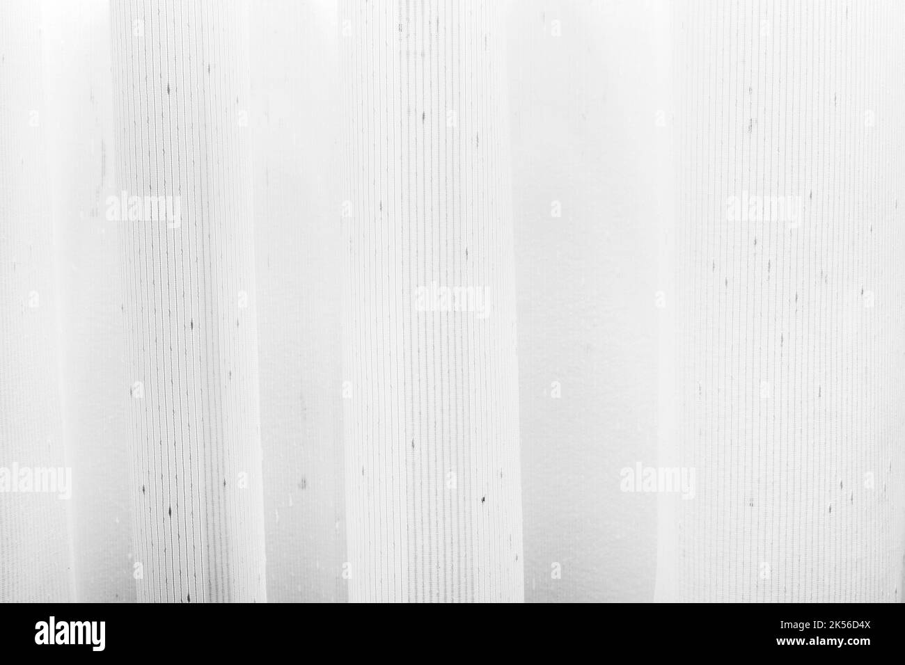 Weiße Vorhänge oder dünn und transparent Stockfoto