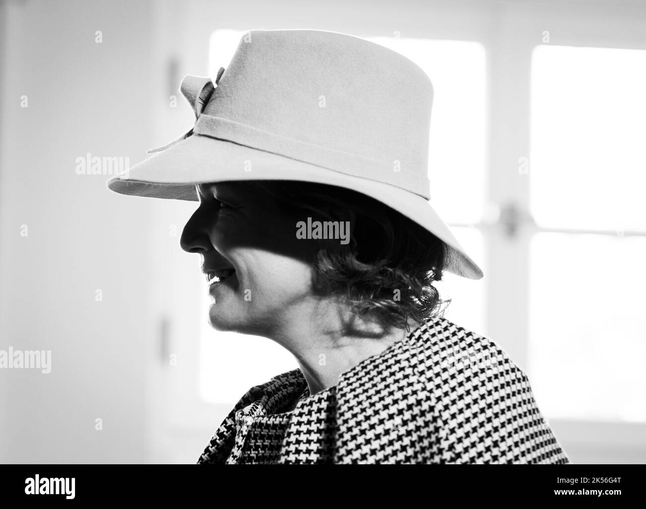 Königin Mathilde von Belgien, abgebildet bei einem Besuch der Festung Ehrenbreitstein in Koblenz, Teil eines offiziellen Besuchs des belgischen Königspaares in der Bundesrepublik Deutschland und Rheinland-Pfalz, Donnerstag, 06. Oktober 2022. BELGA FOTO BENOIT DOPPAGNE Stockfoto