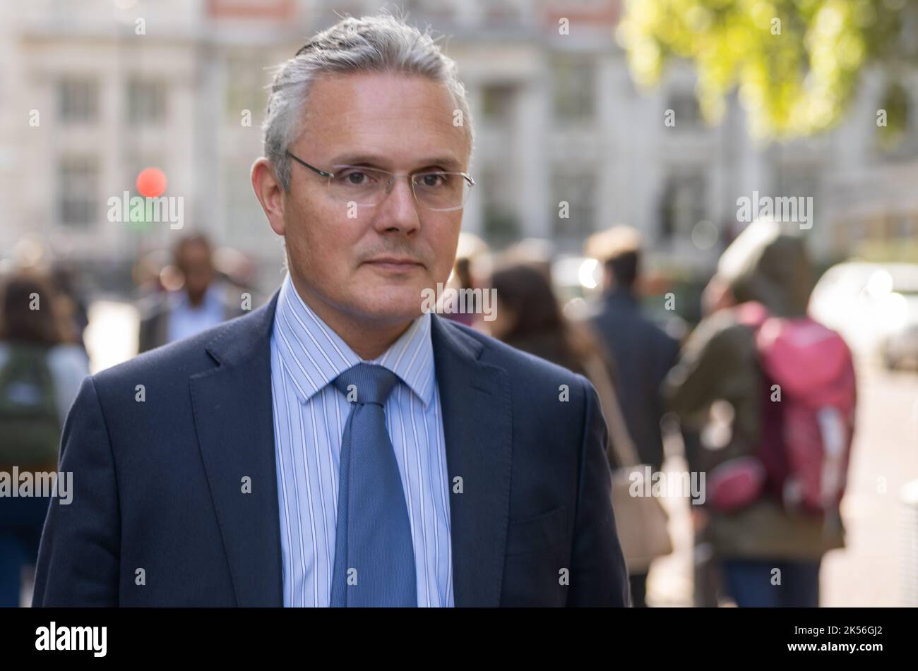 London, Großbritannien. 6. Oktober 2022. Die Chefs der Banken treffen die Kanzlerin im Finanzministerium, um die Zinssätze zu diskutieren. Bild: Mike Regnier UK CEO von Santander Kredit: Ian Davidson/Alamy Live News Stockfoto
