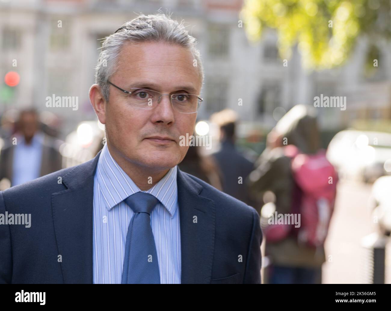 London, Großbritannien. 6. Oktober 2022. Die Chefs der Banken treffen die Kanzlerin im Finanzministerium, um die Zinssätze zu diskutieren. Bild: Mike Regnier UK CEO von Santander Kredit: Ian Davidson/Alamy Live News Stockfoto