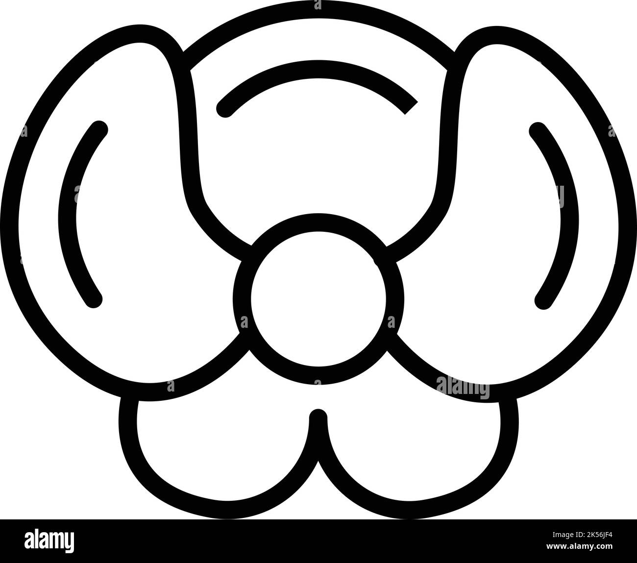 Vektor der Orchideensymbole von Singapur. Reisen nach Asien. Nationaler Tourismus Stock Vektor