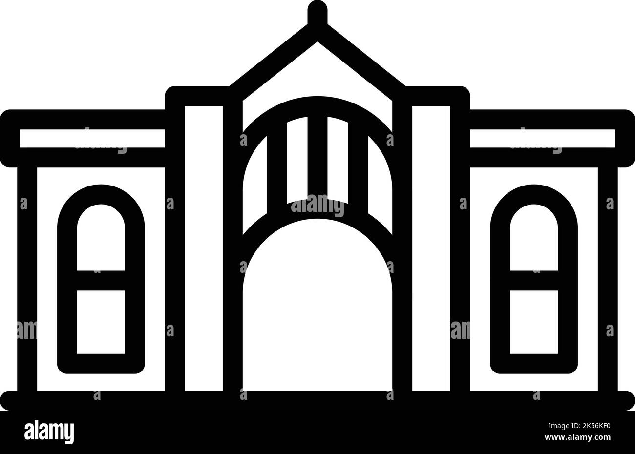 Vektorgrafik für Symbole des Opernhauses. Skyline der Stadt. Weltberühmt Stock Vektor