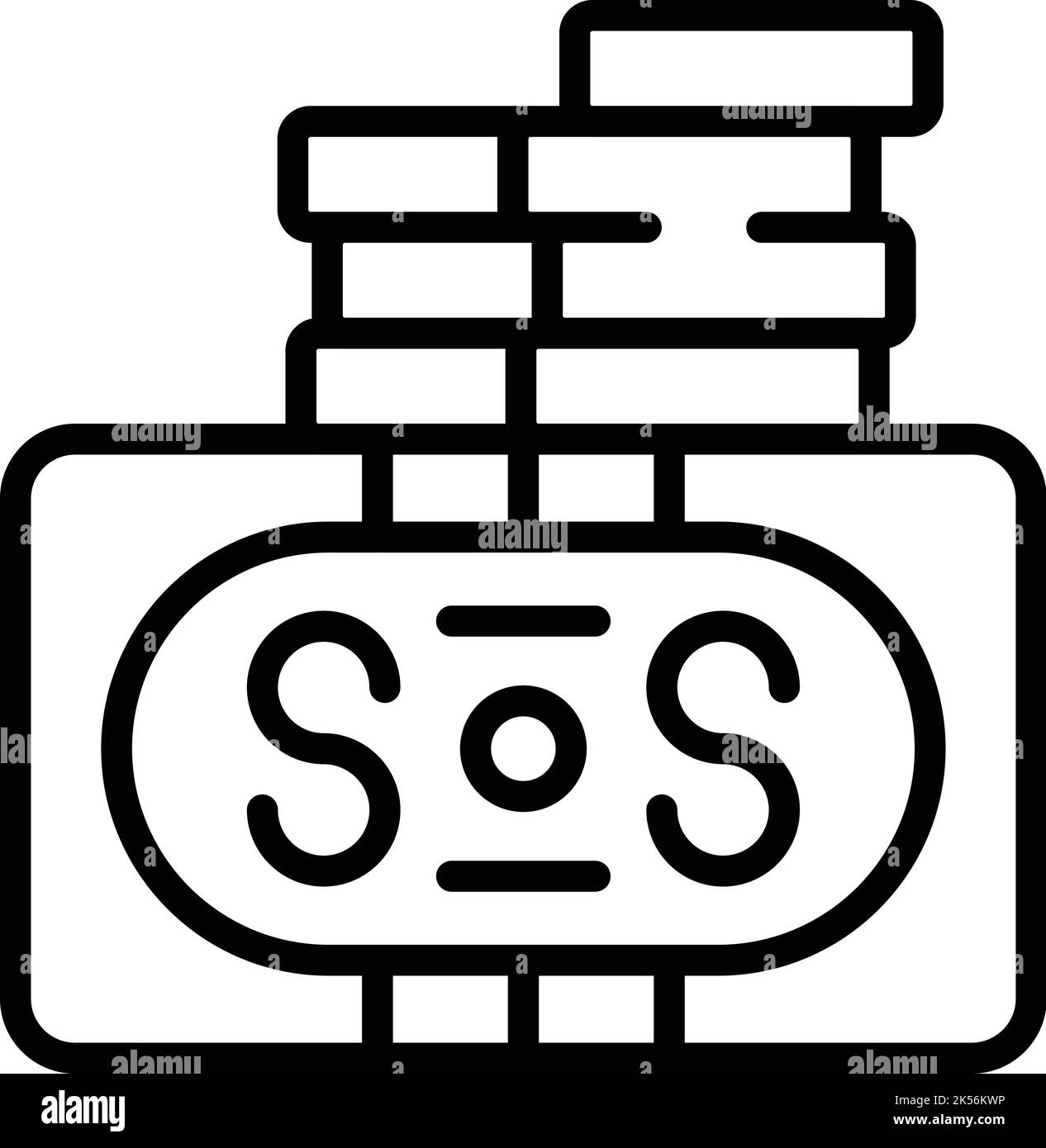 Kursvektor für Singapur-Cash-Symbole. Stadtplan. Reisen Sie nach asien Stock Vektor