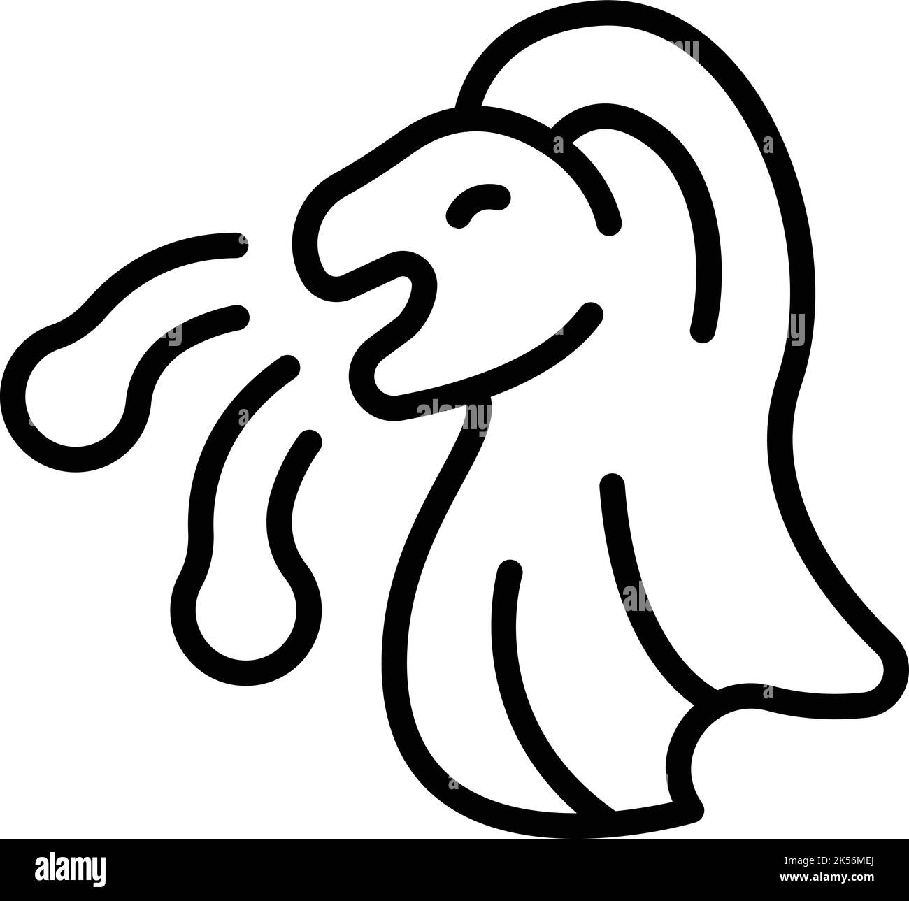 Symbolumrissvektor für Singapur-Löwen. Asia Hotel. Lokaler Tempel Stock Vektor