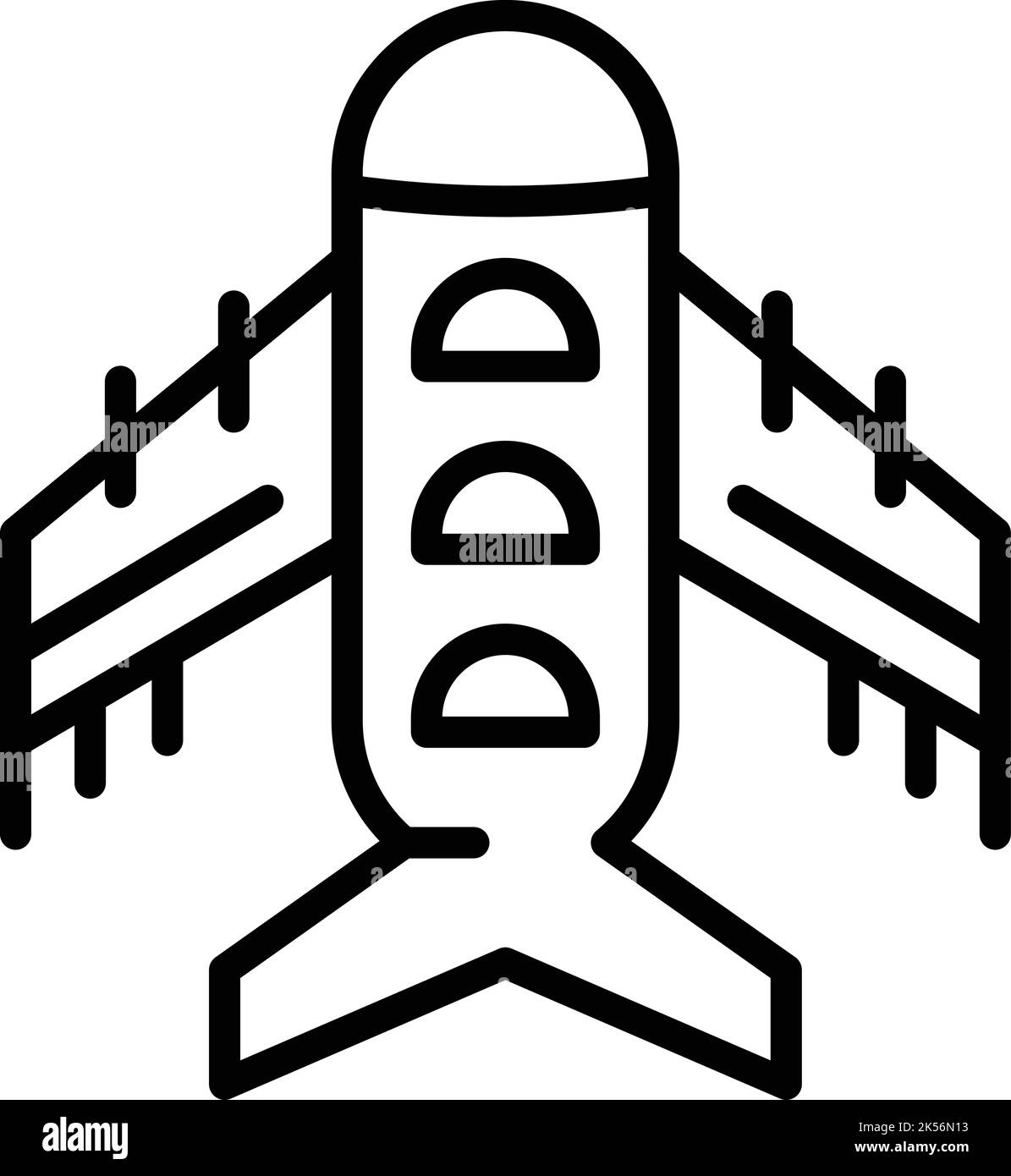 Symbolskizze für das Flugzeug von Singapur. Reisen nach Asien. Nationalfeiertag Stock Vektor