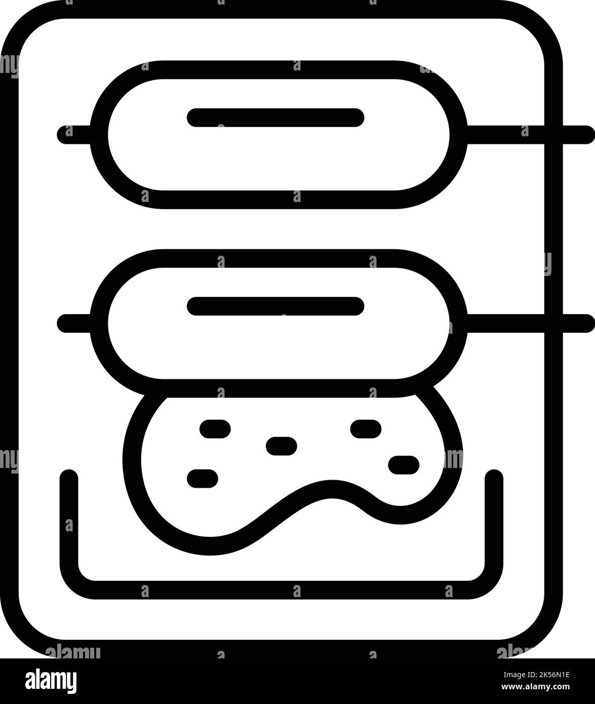 Street singapore Cuisine – Symboldarstellung. Stadtgebäude. Reisen nach Asien Stock Vektor