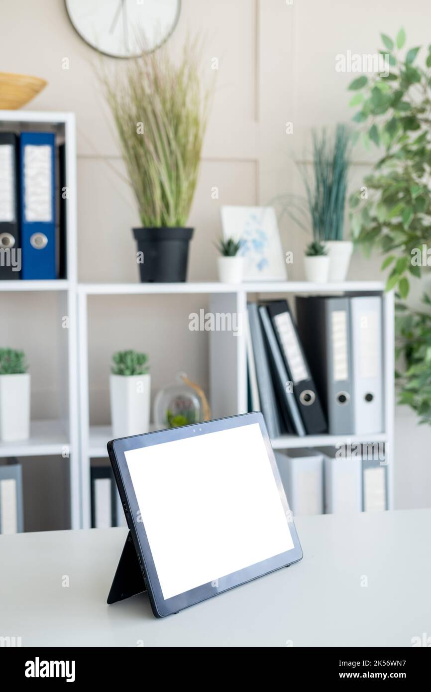 Arbeitsplatz für digitale Bürotechnik Stockfoto