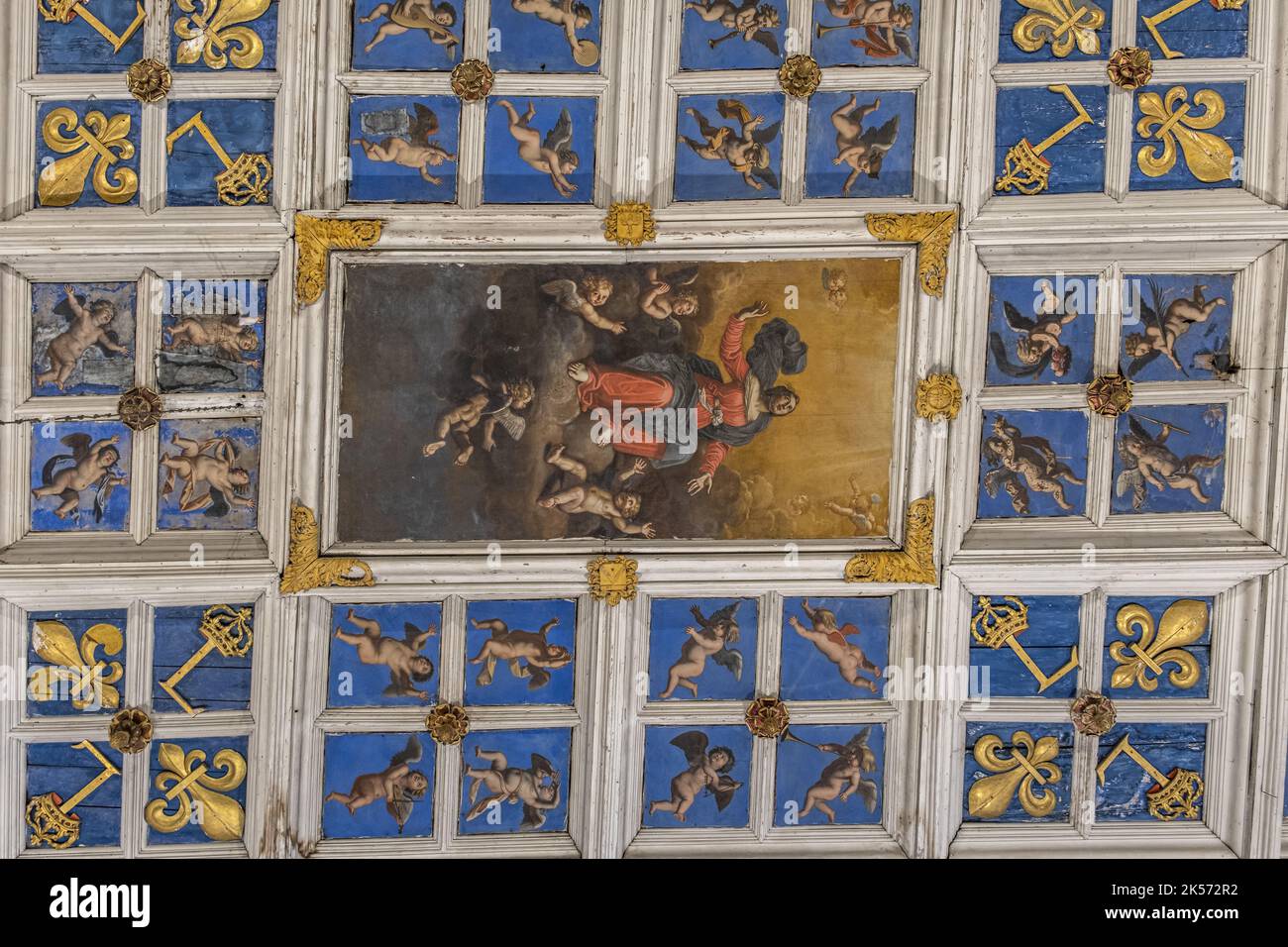 Frankreich, Haute Loire, Le Puy en Velay, Bühne auf dem Weg nach Saint Jacques de Compostela, Kapelle der Weißen Büßer, Kapelle der Büßer Blancs Stockfoto