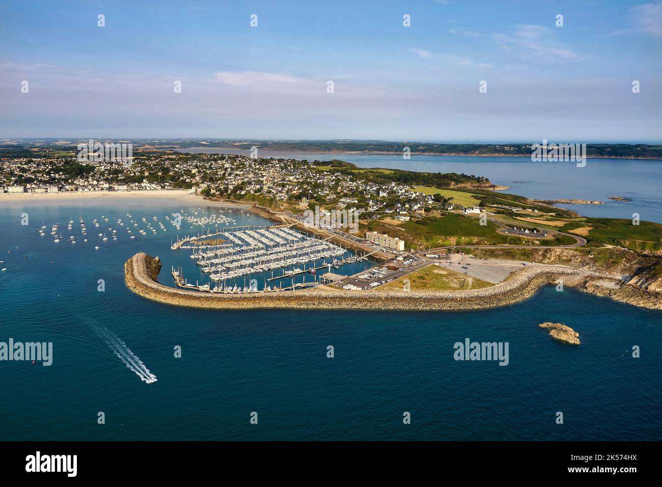 Frankreich, Cotes d'Armor, Cote d'Emeraude (Smaragdküste), SaintCast