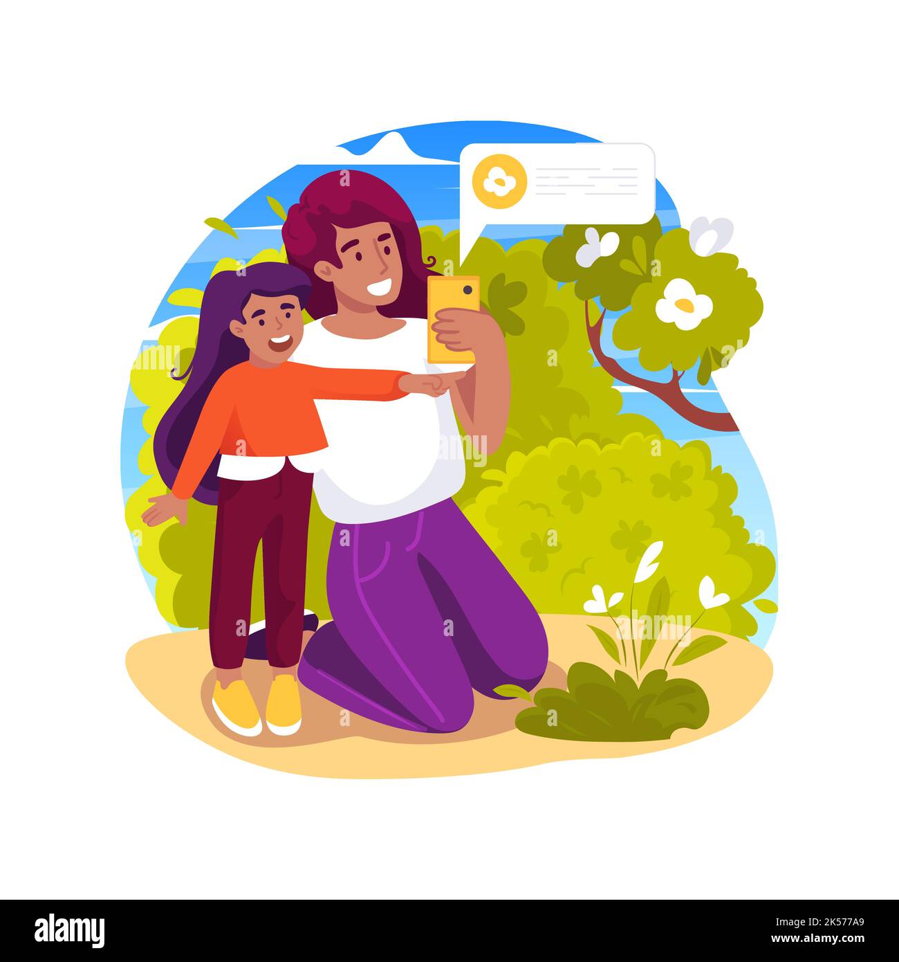 Identifizieren Sie die Flora isoliert Cartoon-Vektor-Illustration. Stock Vektor