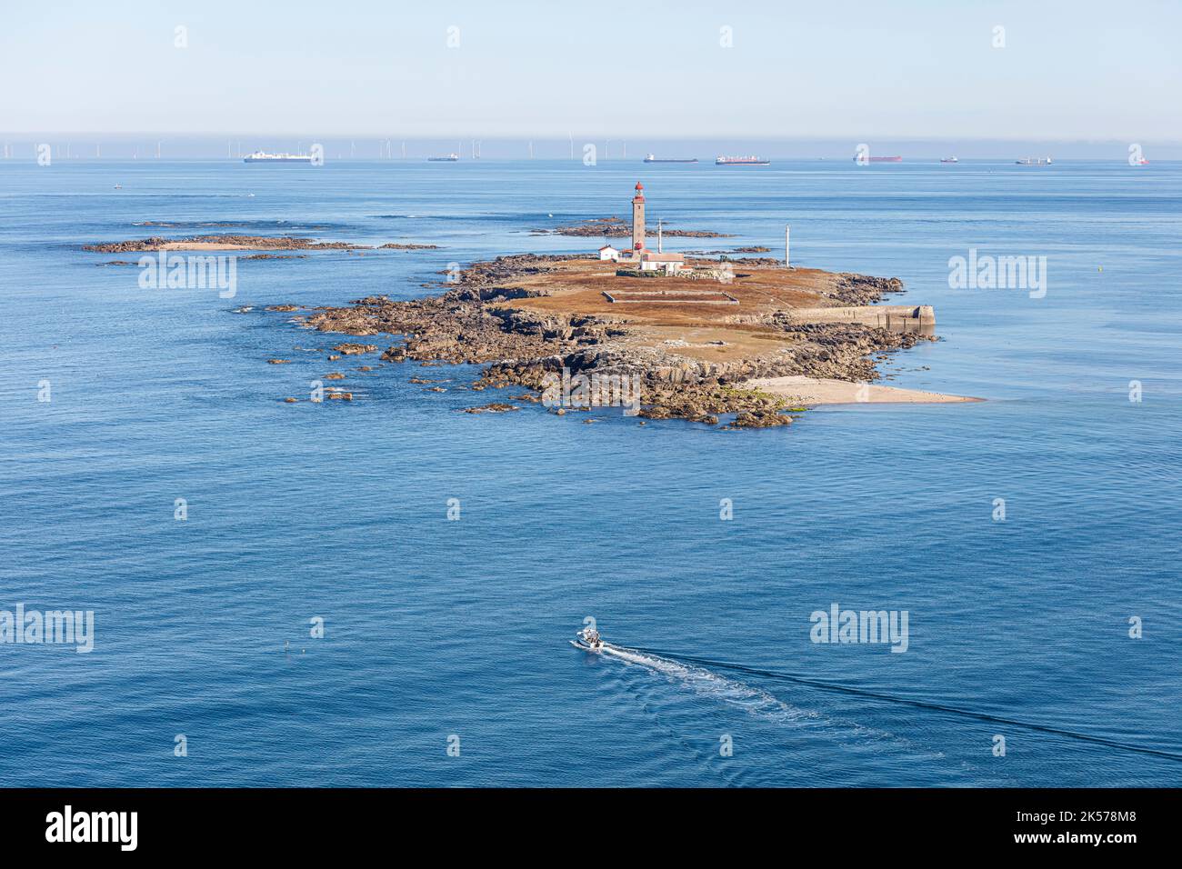 Frankreich, Vendee, Blanche Insel (Luftbild) Stockfoto