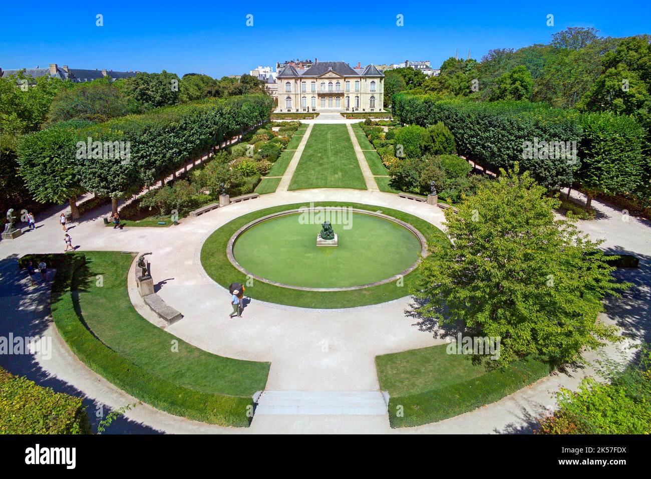 Frankreich, Paris, das Hôtel de Biron, in dem sich das Rodin-Museum befindet Stockfoto