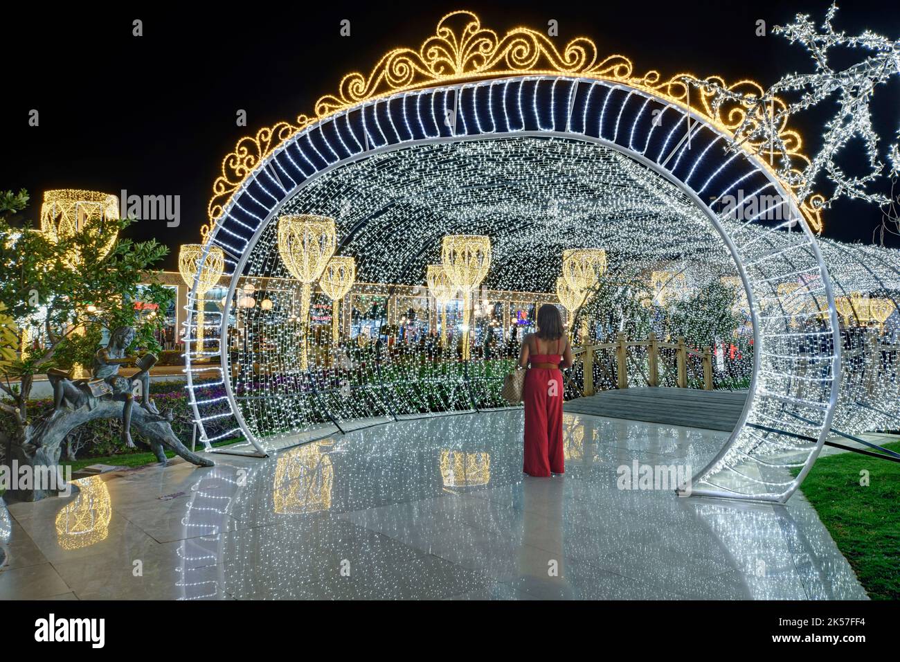 Ägypten, Sinaï, Sharm-el-Sheikh, Soho-Unterhaltungszentrum Stockfoto