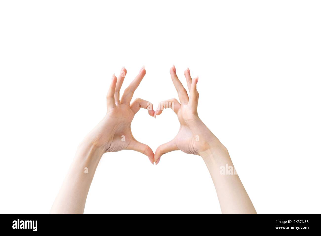 Herz Geste Liebe Zeichen Hände romantische Symbol Stockfoto
