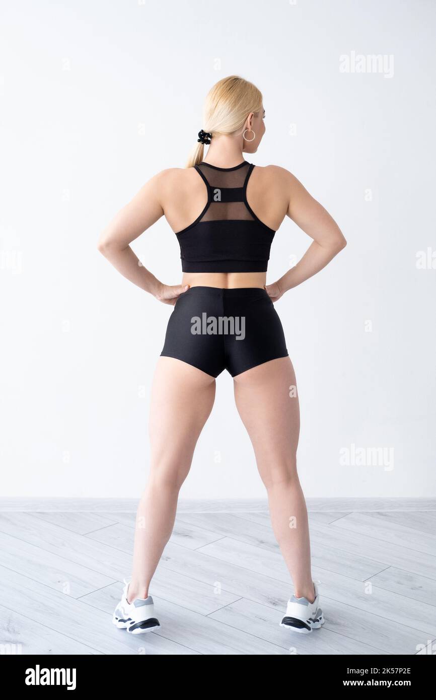 Gewichtsverlust-Programm Fitness Frau perfekten Körper Stockfoto