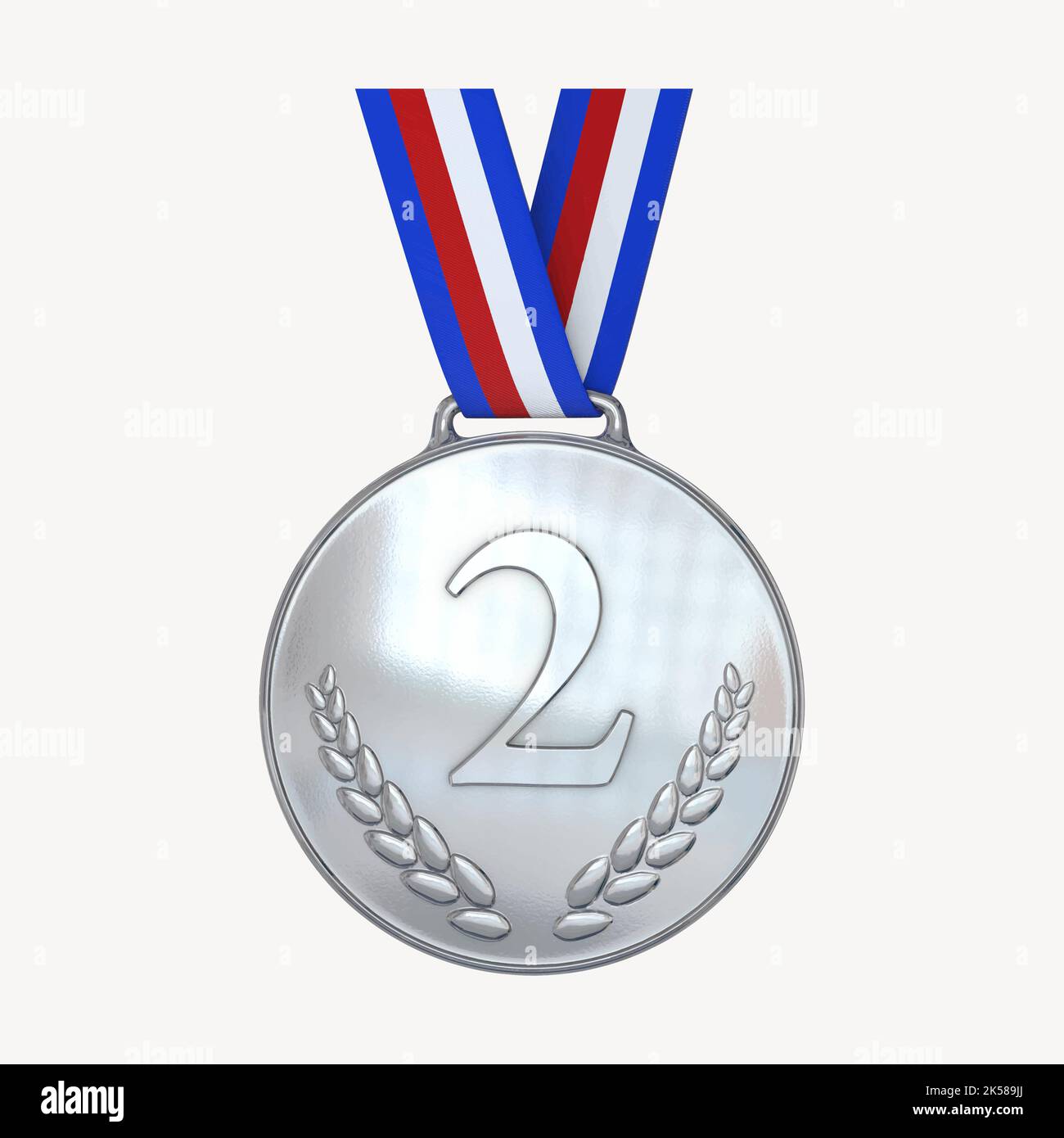 Silbermedaille Clipart, Illustration Vektor Alamy