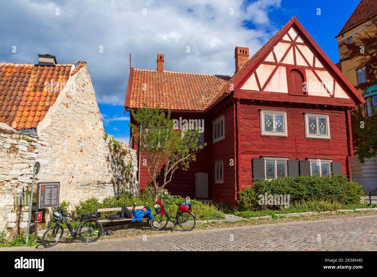 Burmiester House in Donners Plats, Visby City, Gotland, Schweden Stockfoto