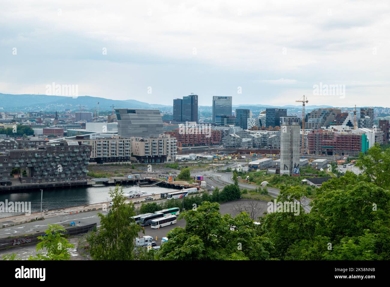 Blick auf Oslo, Norwegen Stockfoto