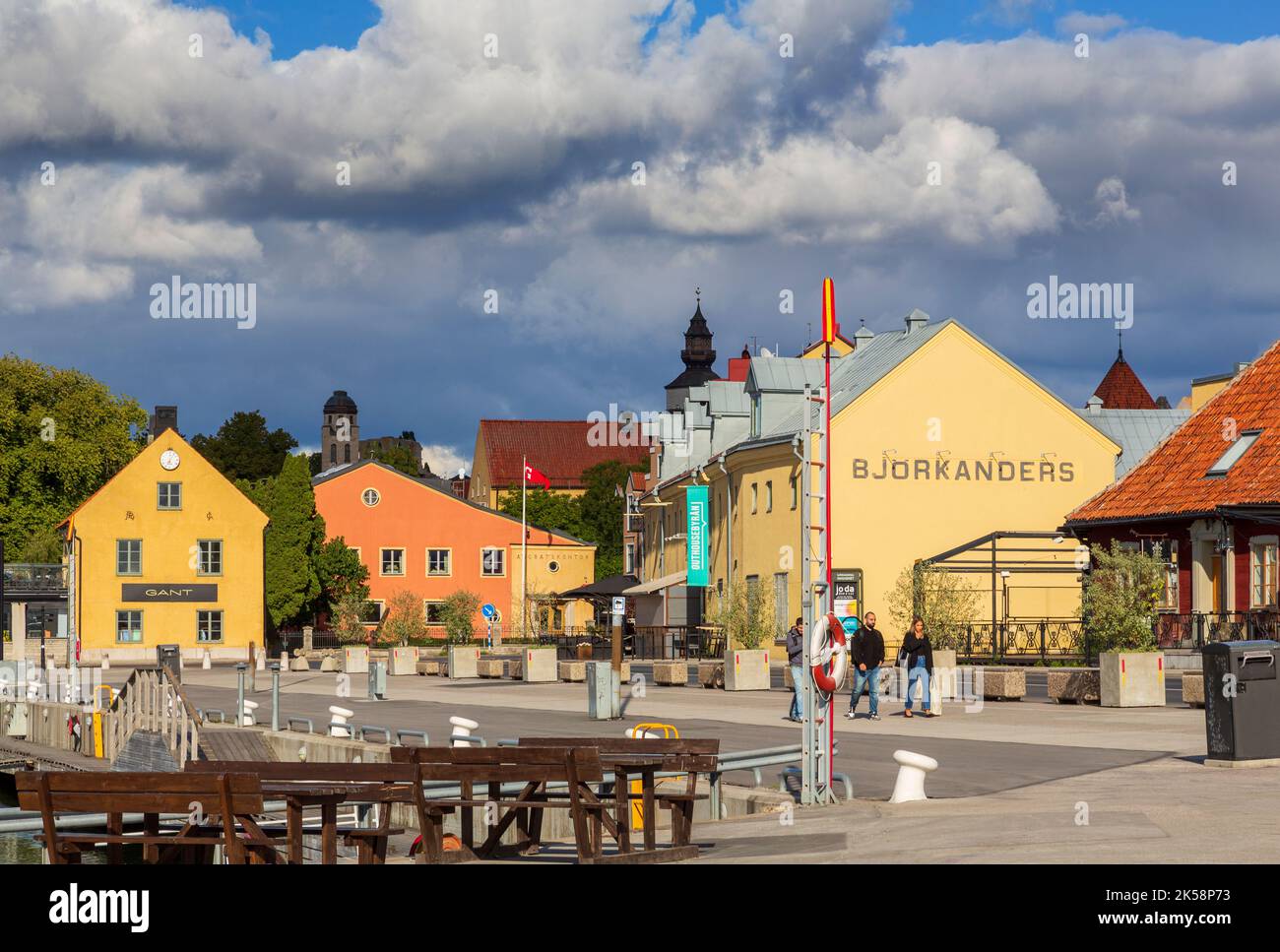 Hafen von Visby, Gotland, Schweden Stockfoto