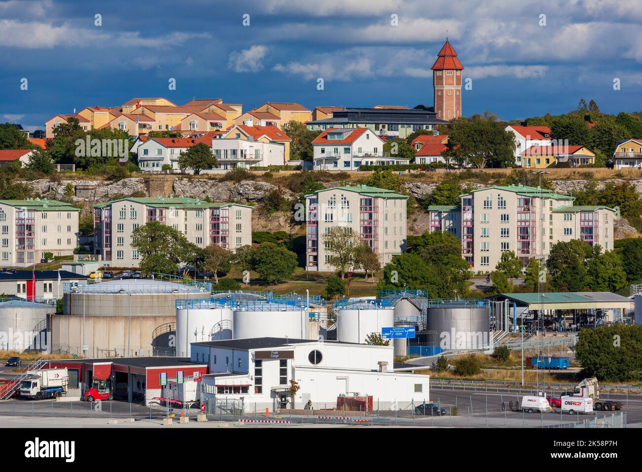 Visby Port, Gotland, Schweden Stockfoto