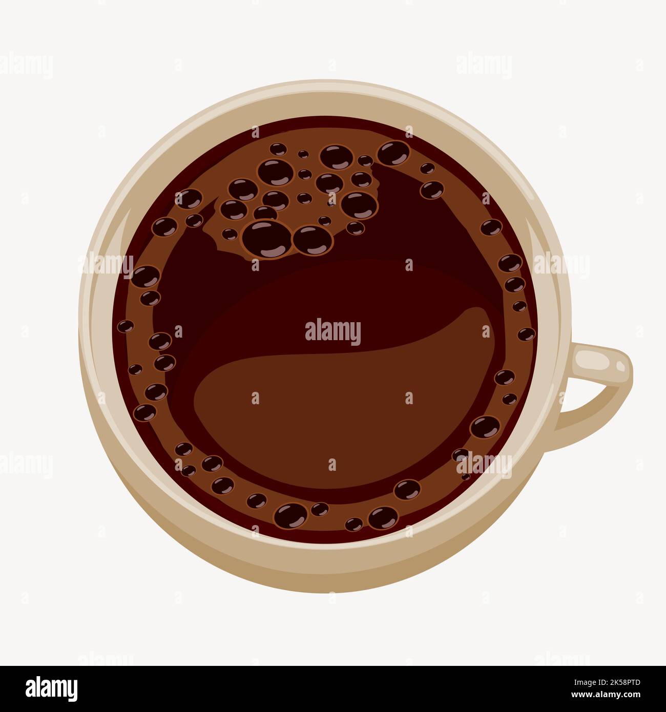 Cliparts für Kaffeetassen, Illustrationsvektor. Stock Vektor