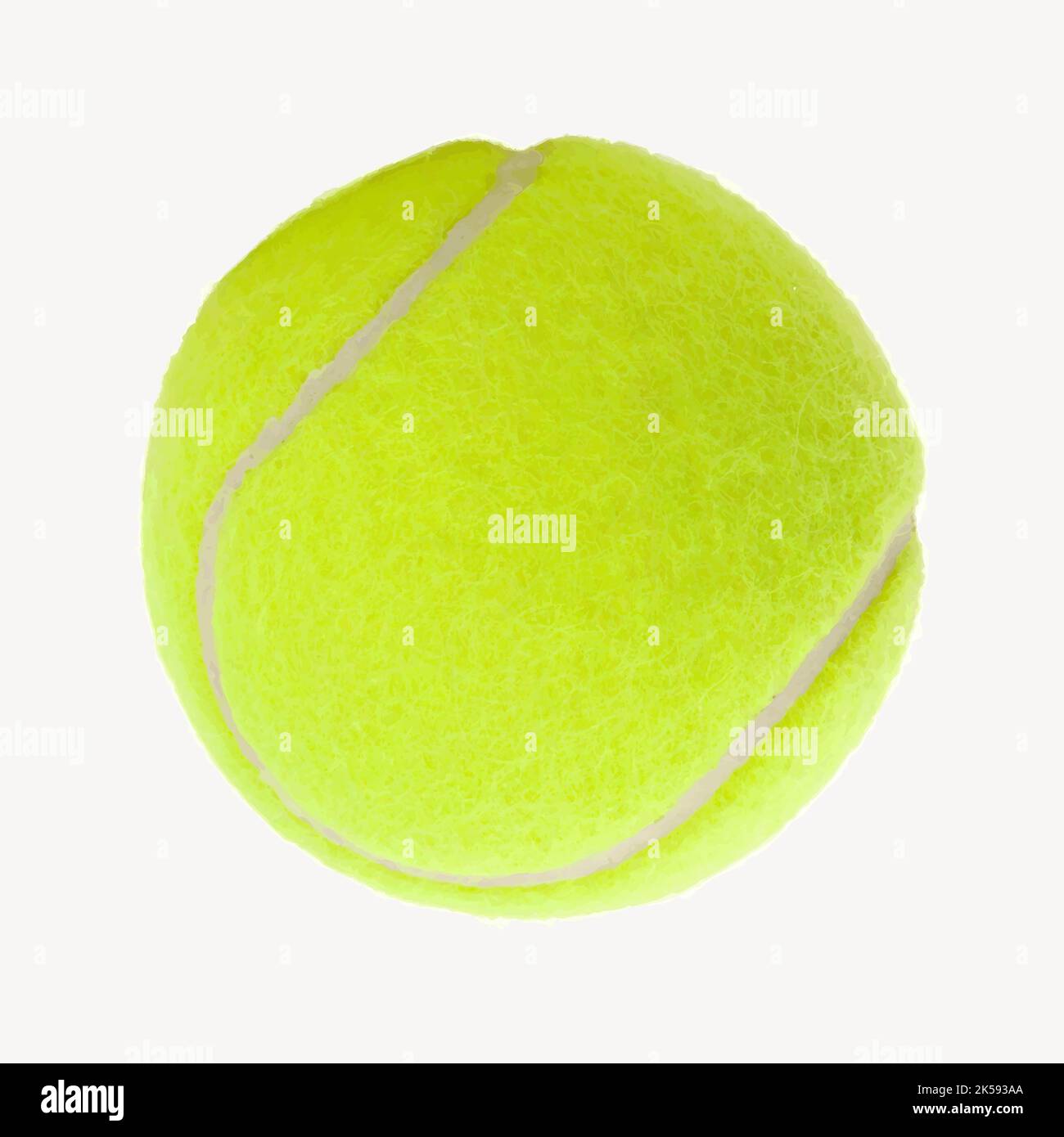 Tennisball Aufkleber, Sport Illustration Vektor. Stock Vektor