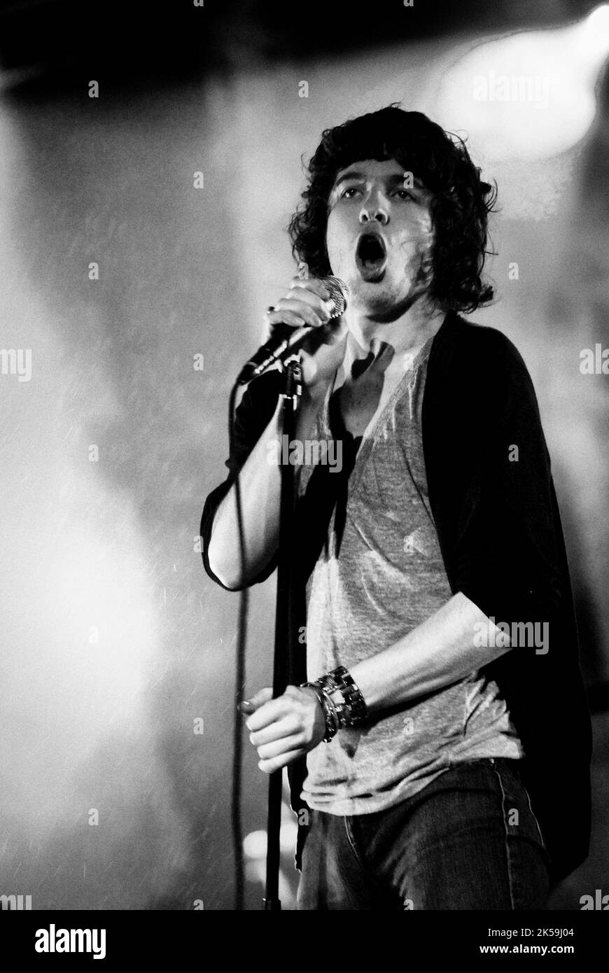 Luke Pritchard - The Kooks, V2007, Hylands Park, Chelmsford, Essex, Großbritannien - 18. August 2007 Stockfoto