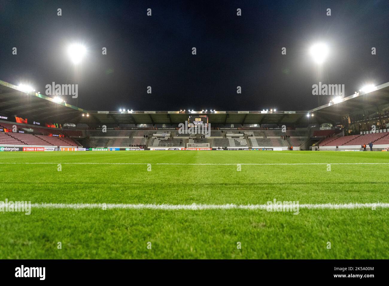 Herning, Dänemark. 06. Oktober 2022. Die MCH Arena ist bereit für das Spiel der UEFA Europa League zwischen dem FC Midtjylland und Feyenoord in Herning. (Foto: Gonzales Photo/Alamy Live News Stockfoto