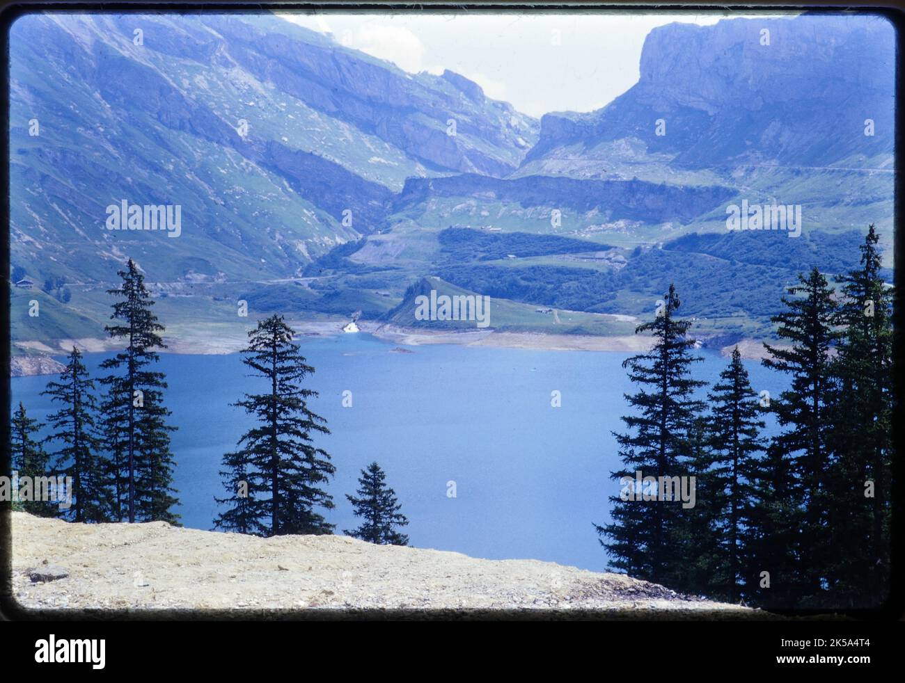 Roselend-Staumauer, Beaufort-sur-Doron, Beaufortain, Savoie, Rhone-Alpen-Region, Frankreich Stockfoto