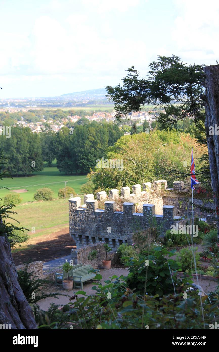 Gwrych Castle in Wales Stockfoto