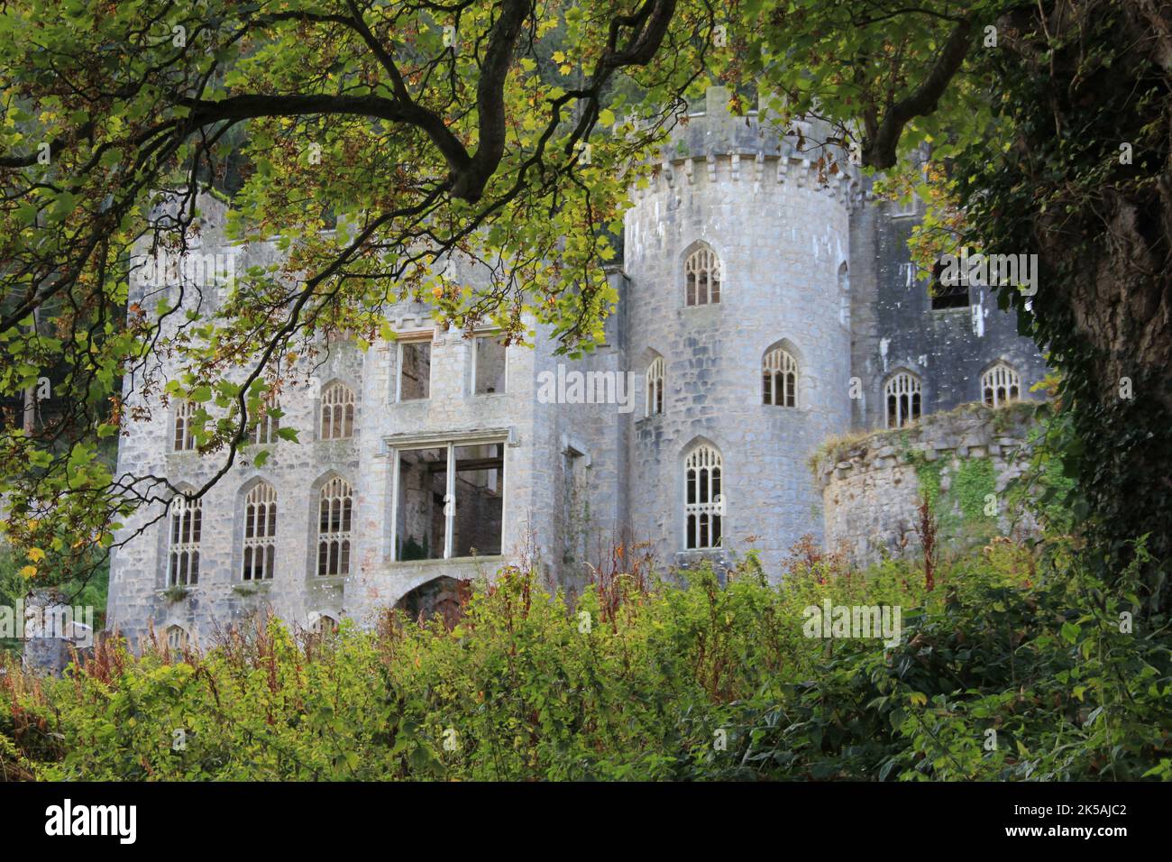 Gwrych Castle in Wales Stockfoto