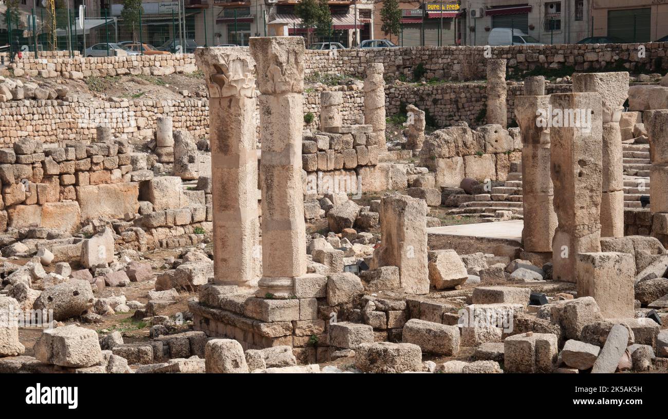 Tempel der Venus, römische Überreste, Baalbek, Libanon Stockfoto