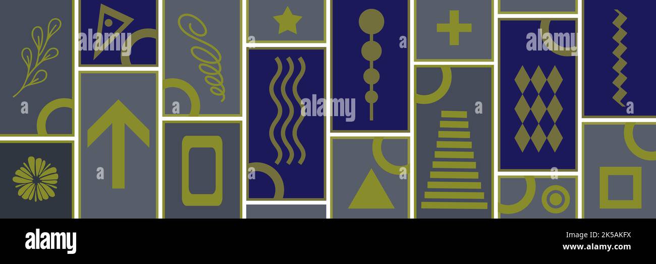 Blautöne Abstrakter Hintergrund Goldener Farbton Design-Elemente Stockfoto