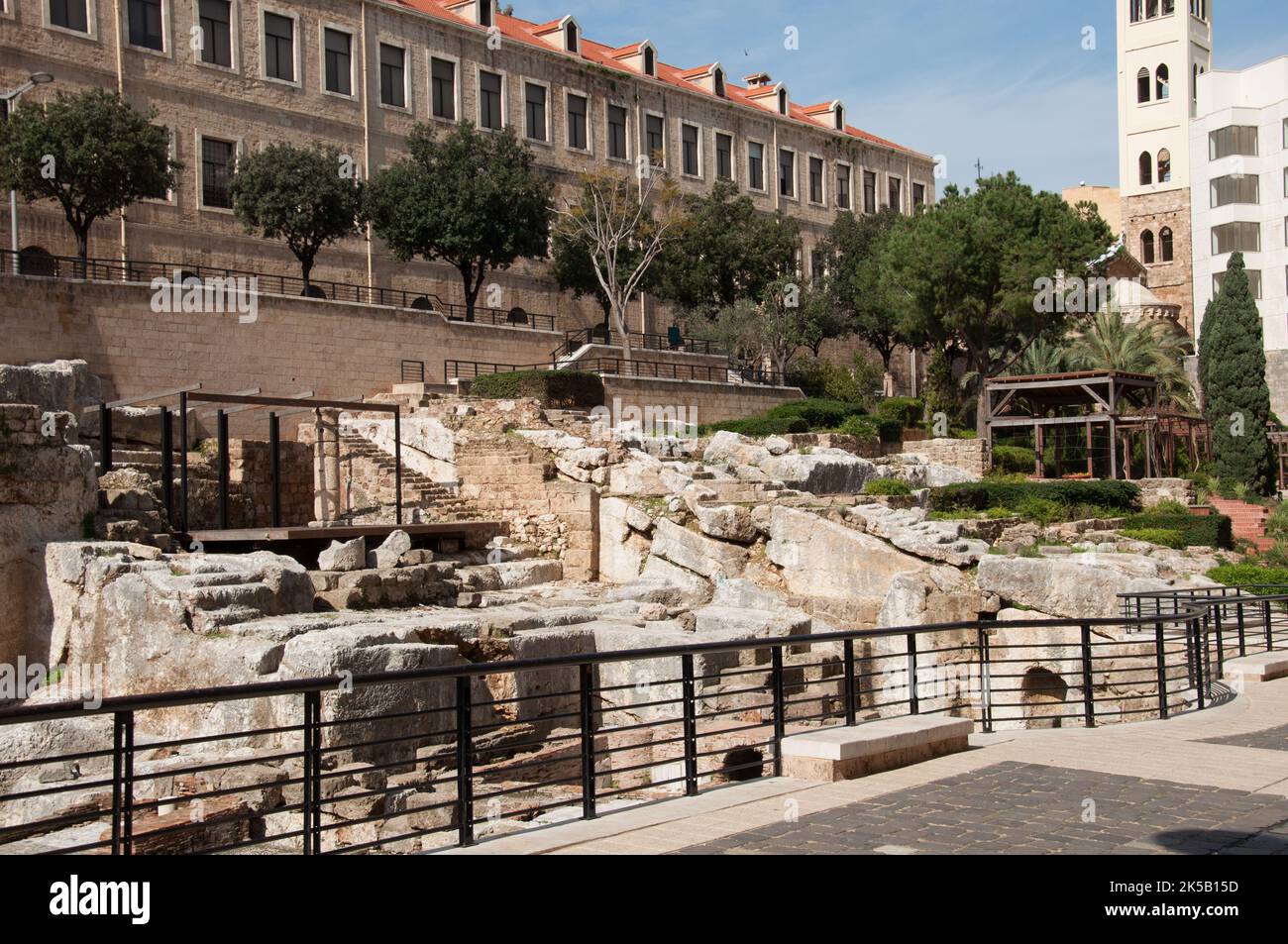 Römische Überreste, Beirut, Libanon, Naher Osten Stockfoto