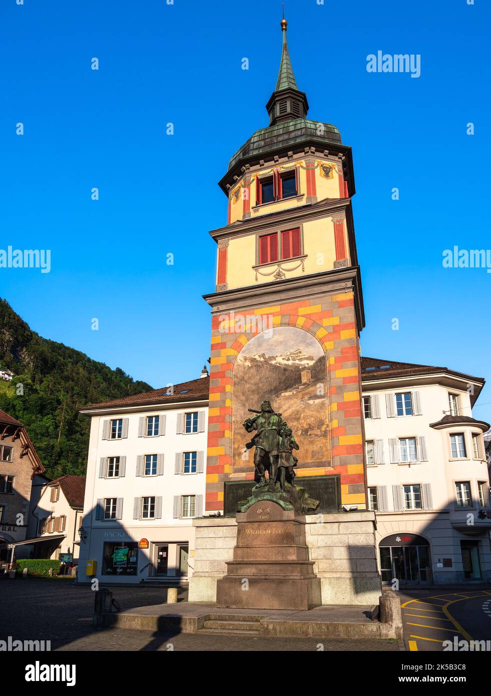 Altdorf, Schweiz 2. Juni 2022 Historische Stadt und Gemeinde des schweizer Kantons Uri. Ein
