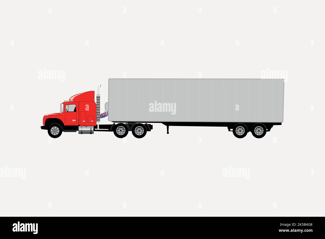 LKW Clipart, Logistik Illustration Vektor. Stock Vektor