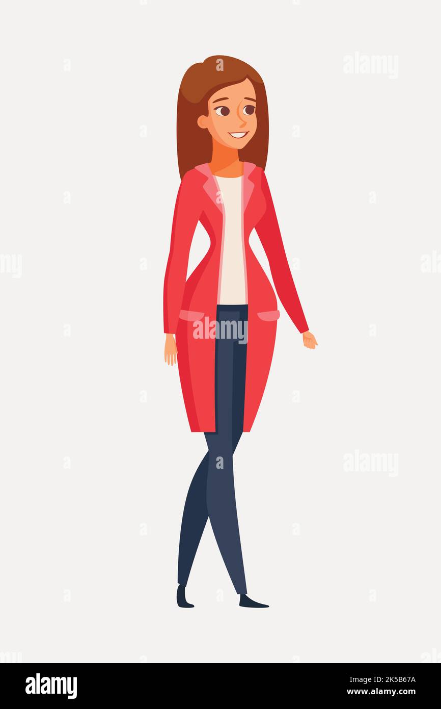 Frau Clipart, Zeichen Illustration Vektor Stock-Vektorgrafik - Alamy