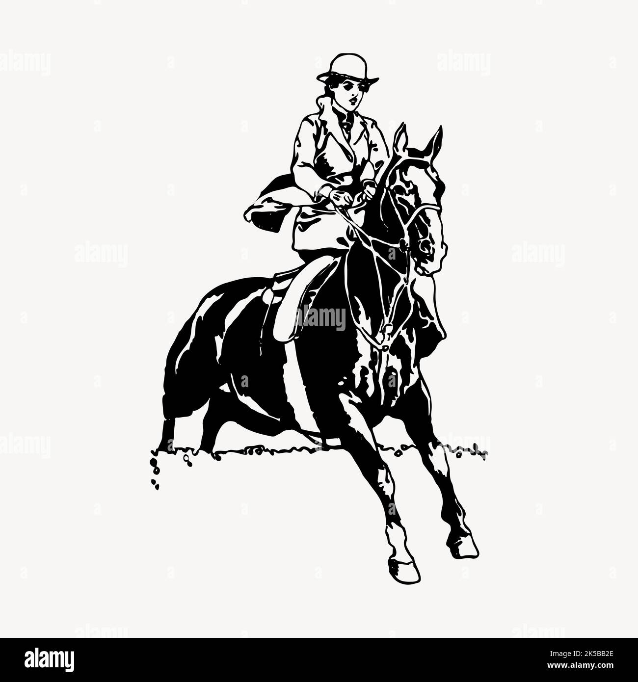 Pferd reiter zeichnung -Fotos und -Bildmaterial in hoher Auflösung – Alamy