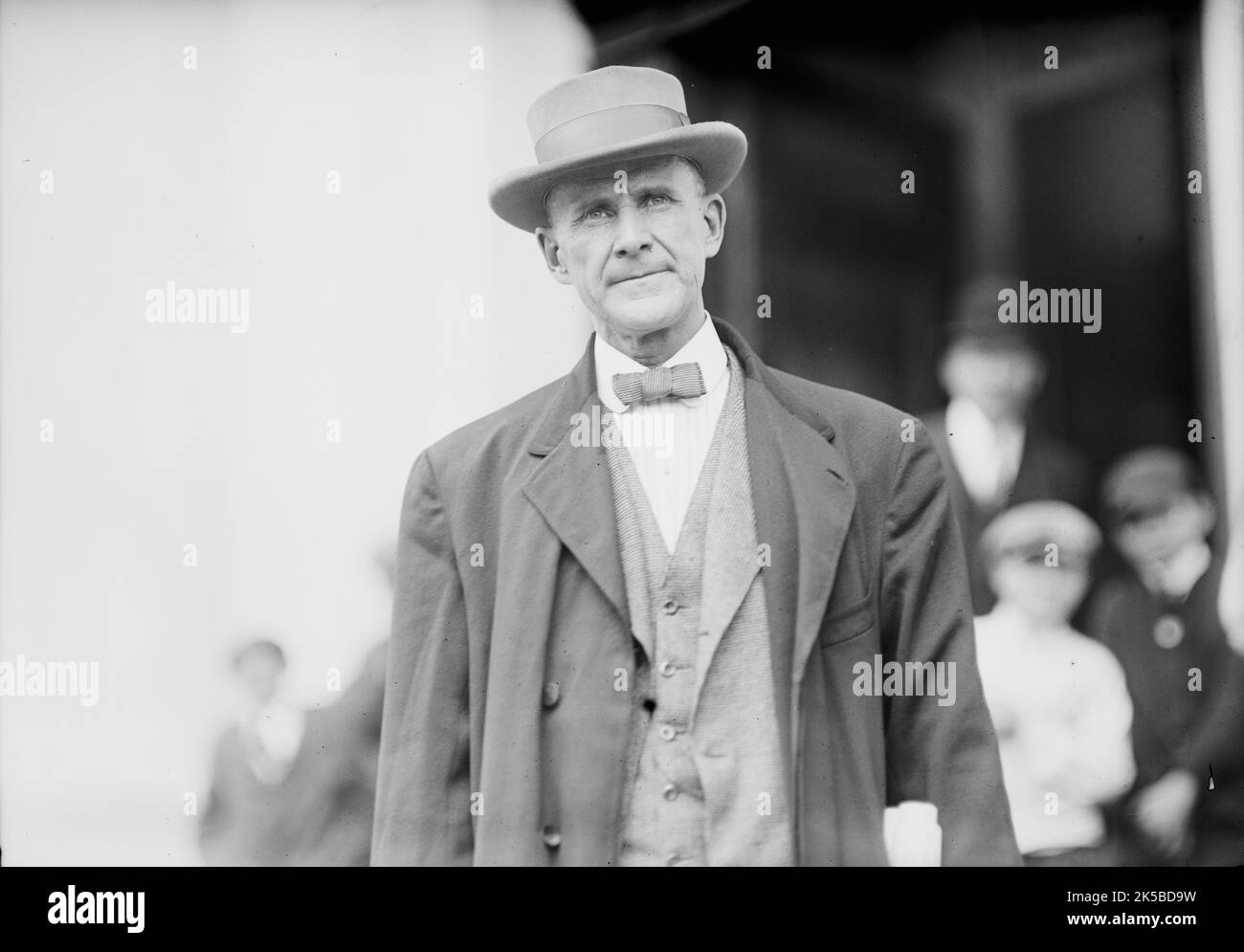 Eugene V. Debs, 1912. [Der amerikanische Sozialist, politische Aktivist und Gewerkschafter Gene Debs, eines der Gründungsmitglieder der Industrial Workers of the World (IWW). Er stand fünf Mal als Kandidat der Socialist Party of America für den Präsidenten der Vereinigten Staaten]. Stockfoto