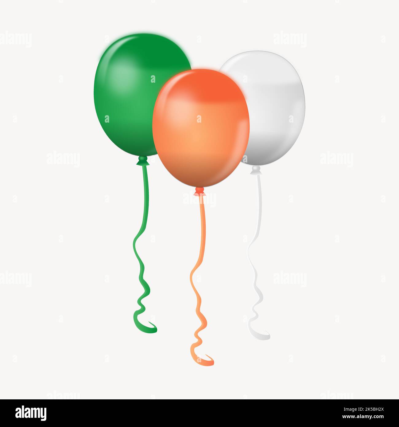 Party Ballons Clipart, Illustration Vektor. Stock Vektor