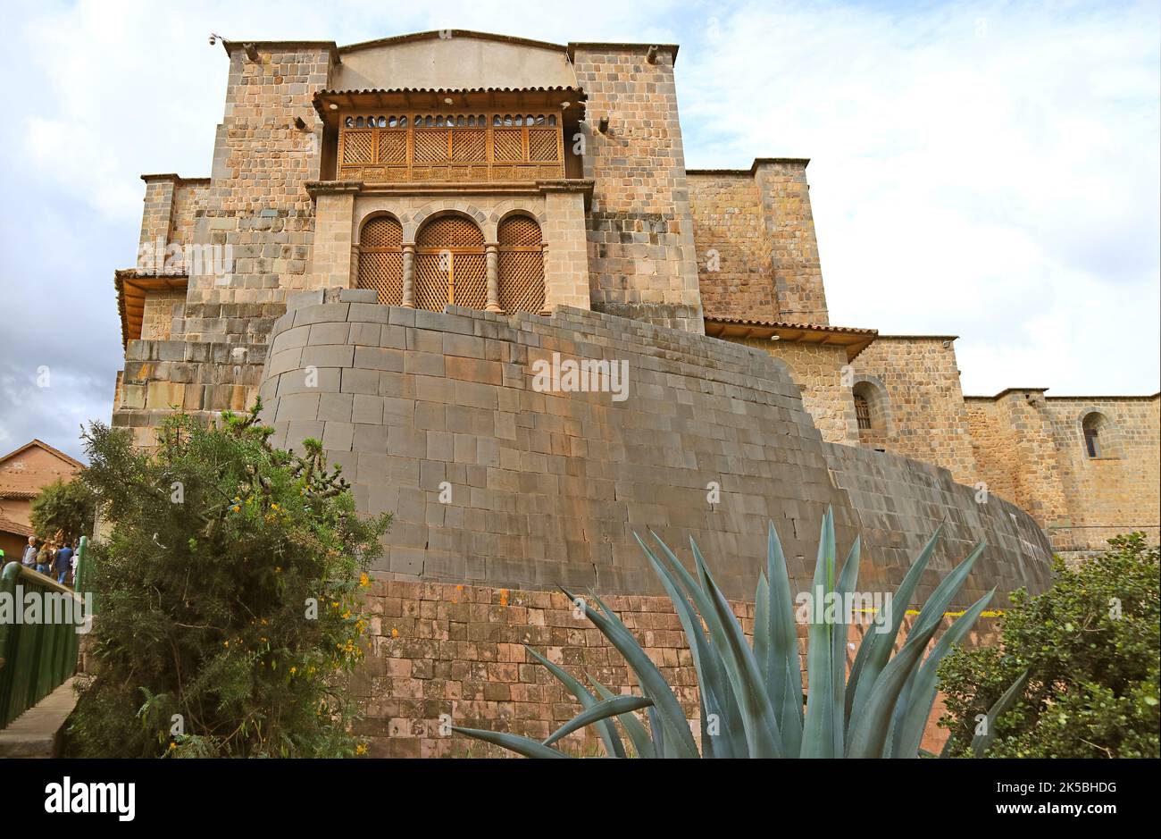 Coricancha mit dem Kloster Santo Domingo, einem Wahrzeichen im historischen Zentrum von Cusco, Peru, Südamerika Stockfoto