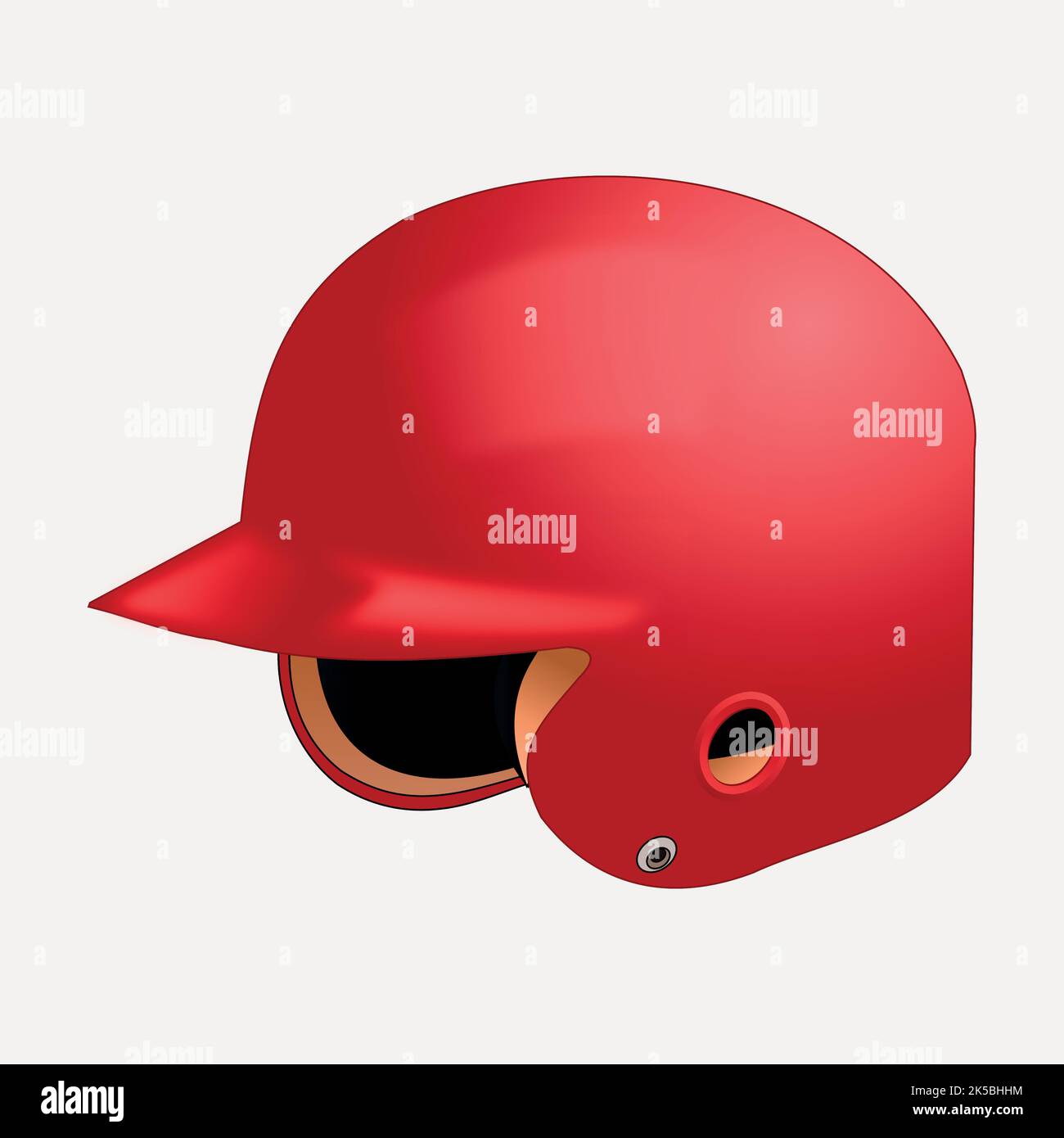 Baseballhelm Clipart, Illustration Vektor. Stock Vektor