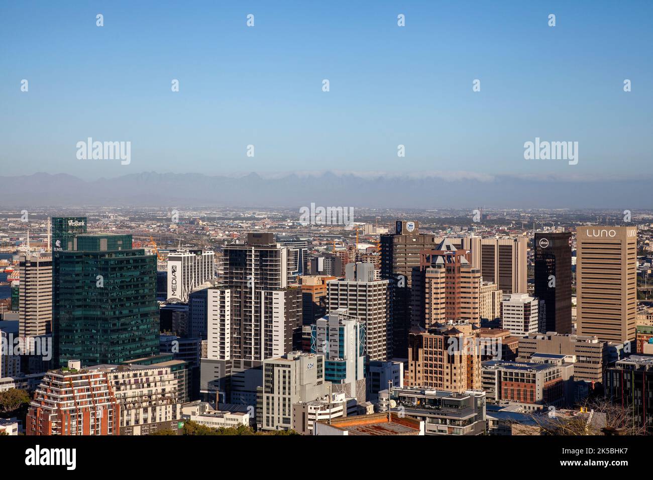Finanzgebäude und Büros in Kapstadt City Bowl - Südafrika Stockfoto