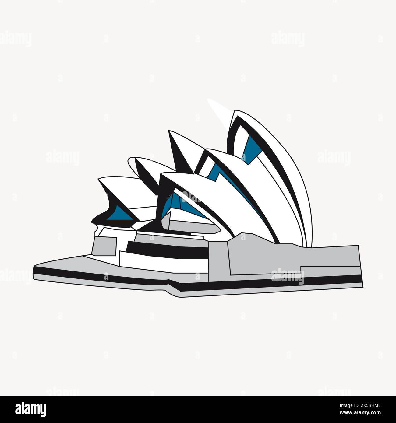 Sydney Opera House Clipart, Illustration Vektor Stock-Vektorgrafik - Alamy