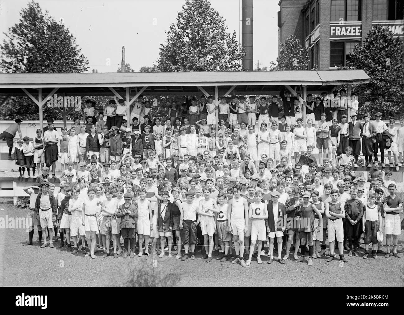 Boy Scouts - Feldsport, 1914. Stockfoto