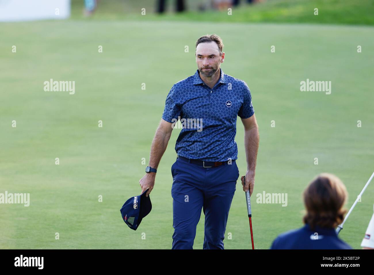 6. Oktober 2022, Rom, Spanien: Oliver Wilson aus England während der Acciona Open Espana 2022 am 06. Oktober 2022 im Club de Campo de Madrid in Madrid, Spanien - Foto Oscar J Barroso/DPPI/LiveMedia. (Bild: © Oscar J Barroso/LPS via ZUMA Press) Stockfoto