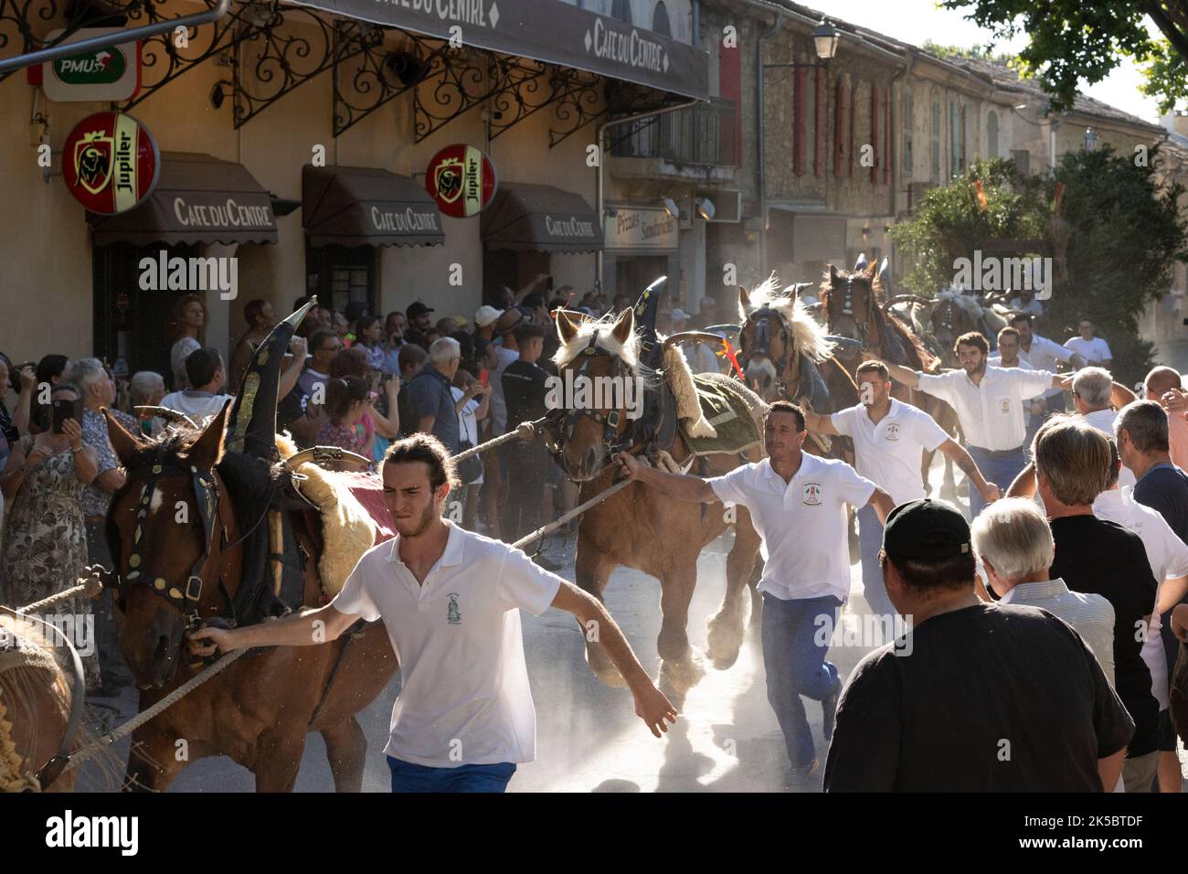 Carreto Ramado Festival Maussane Frankreich Stockfoto